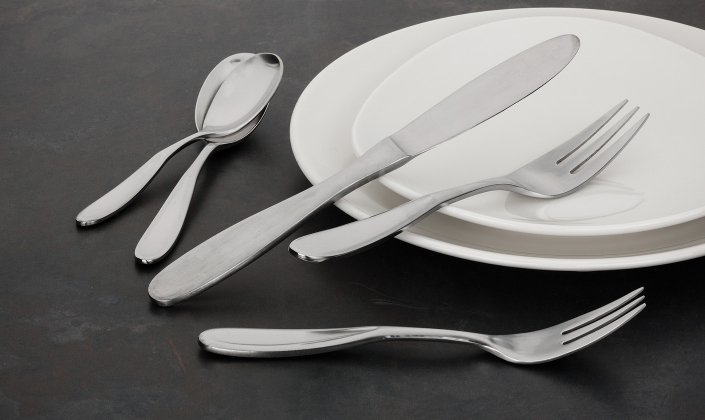 clean plain flat and dish